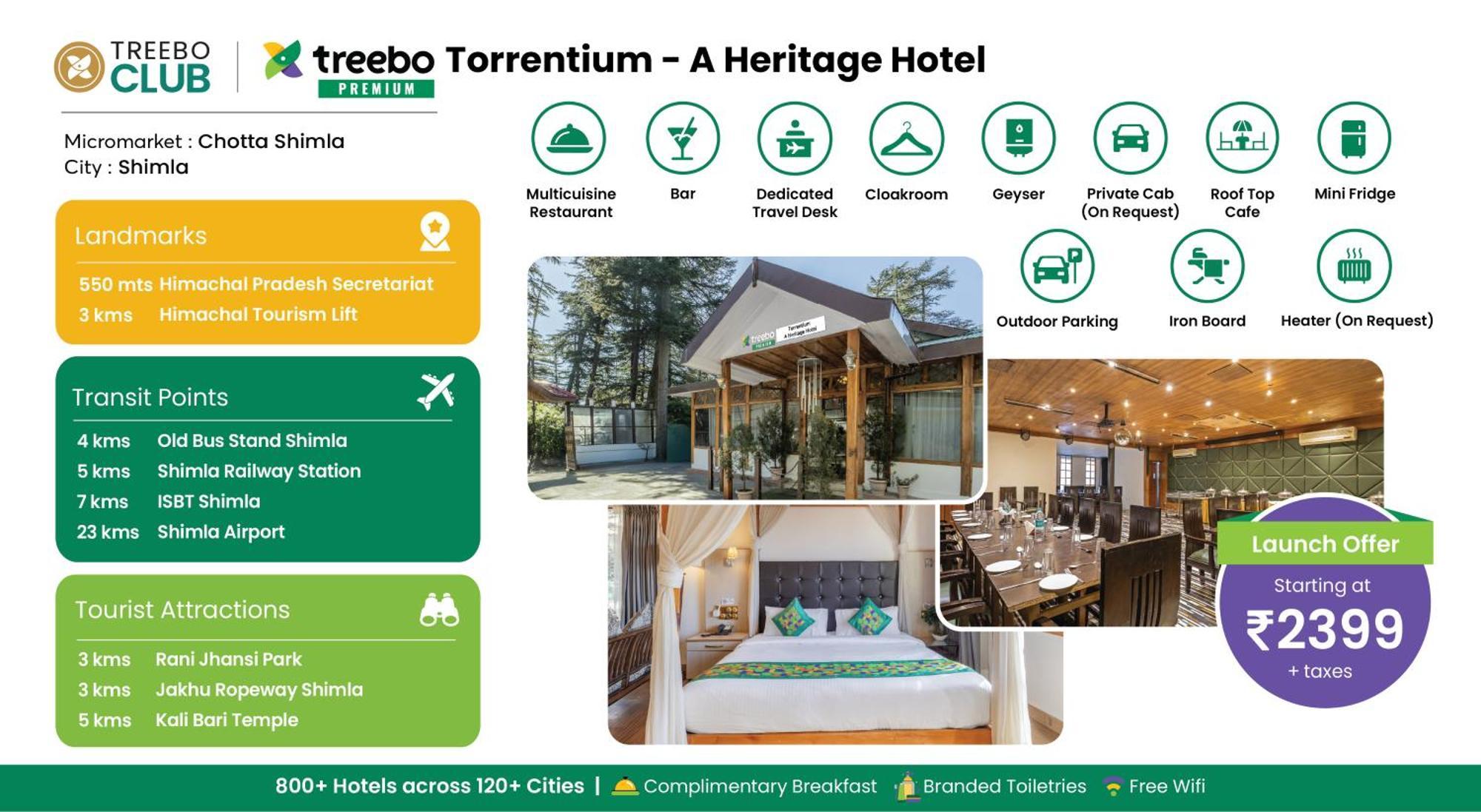 Treebo Premium Torrentium - A Heritage Hotel Shimla Exterior foto